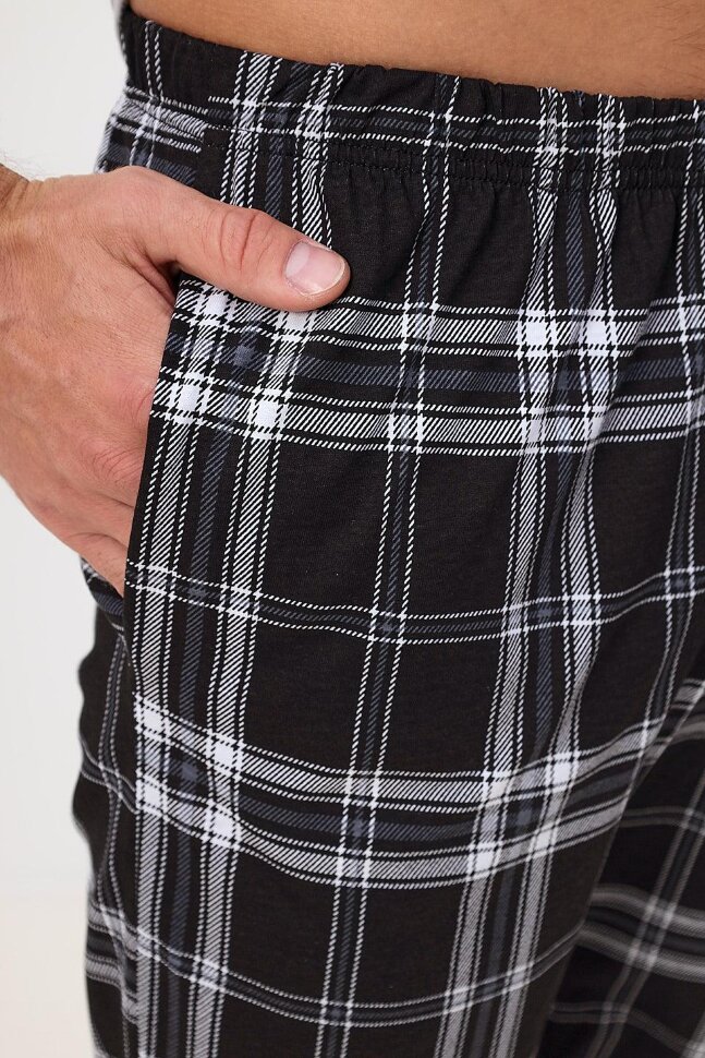 Пижама мужская Клетка Ч 9528