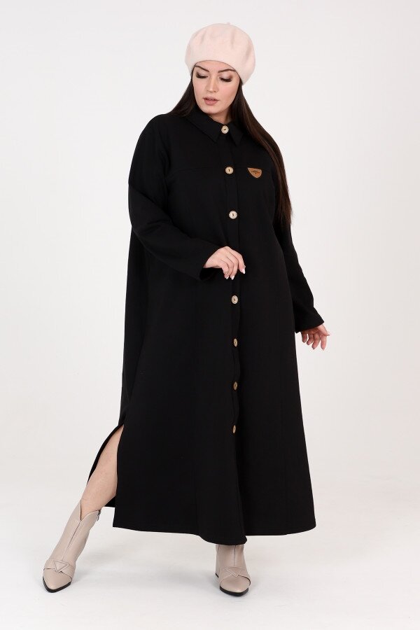 Платье Нева черный футер ПЛГ-05