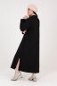 Платье Нева черный футер ПЛГ-05