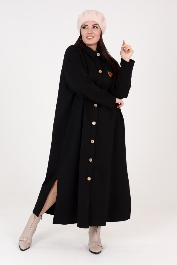 Платье Нева черный футер ПЛГ-05