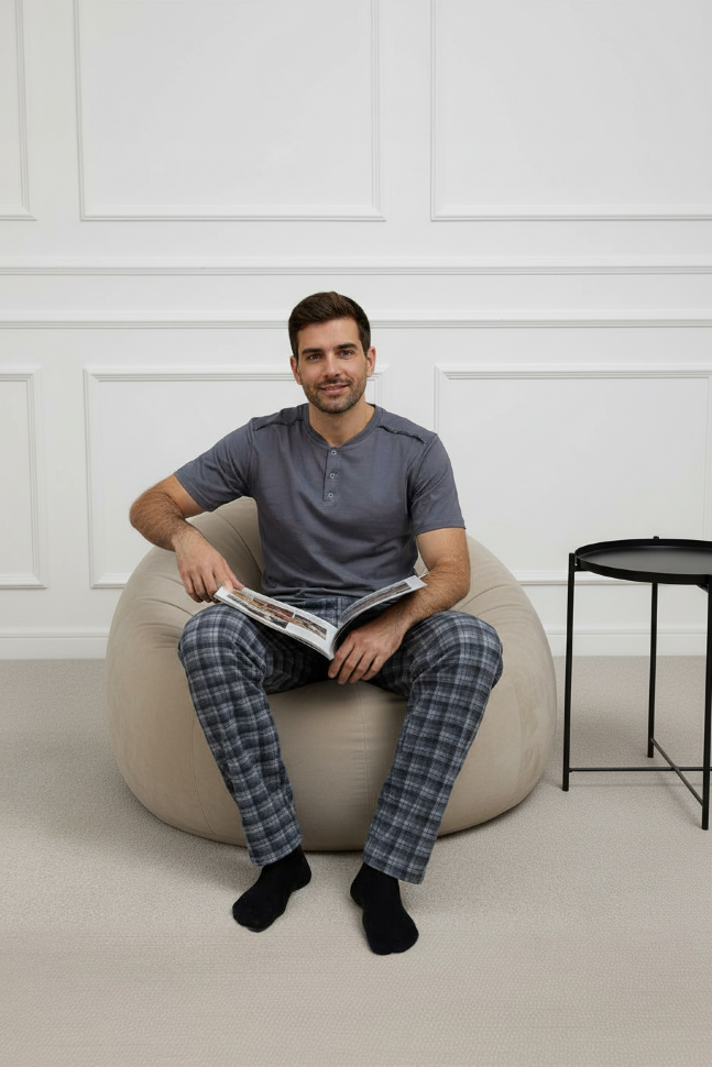 Пижама мужская Клетка С 10452