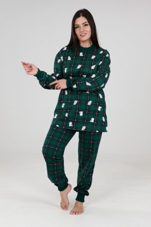 Пижама Рождество 2 зеленый ПИЖ-05-4