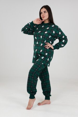 Пижама Рождество 2 зеленый ПИЖ-05-4