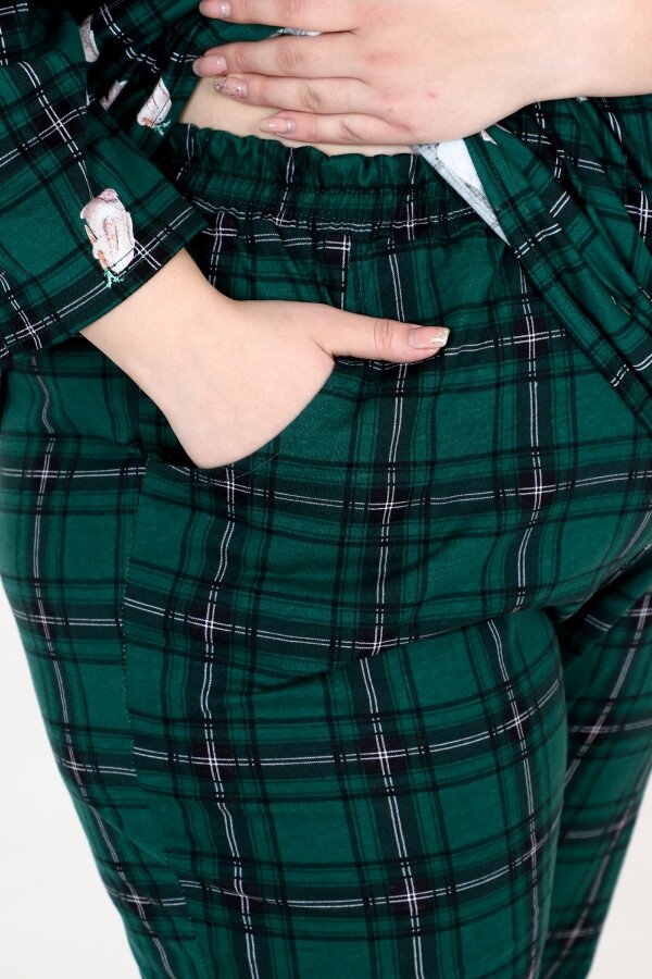 Пижама Рождество 2 зеленый ПИЖ-05-4