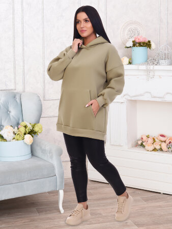 Перфект олива толстовка худи