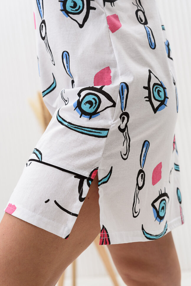 Женская ночная сорочка 8437 белый