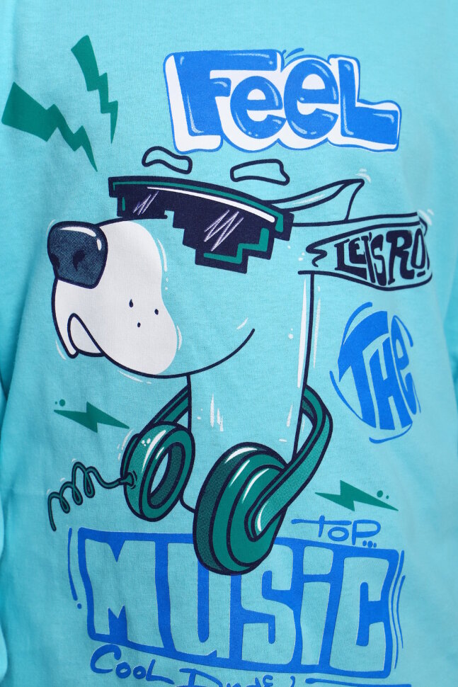 Пижама с брюками для мальчика Текст