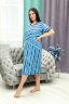 Платье женское 9224 бирюзовая полоса