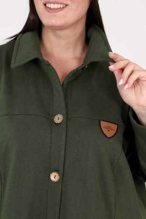 Платье Нева зеленый футер ПЛГ-05