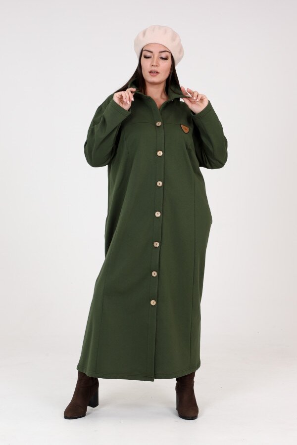 Платье Нева зеленый футер ПЛГ-05