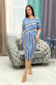 Платье женское 9224 серая полоса