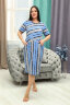 Платье женское 9224 серая полоса