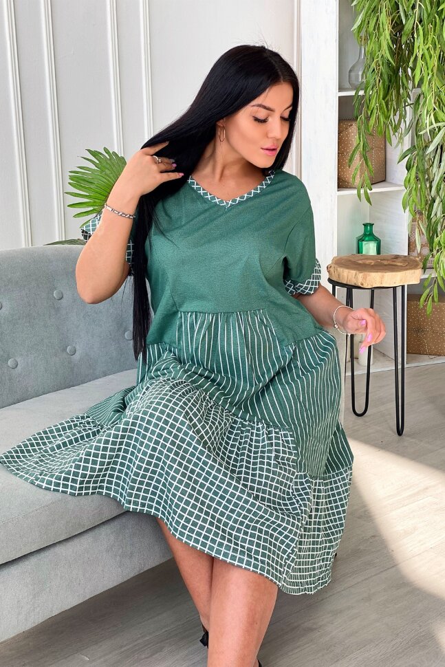 Платье женское 7223 изумруд