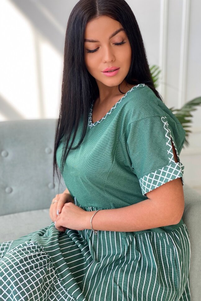 Платье женское 7223 изумруд