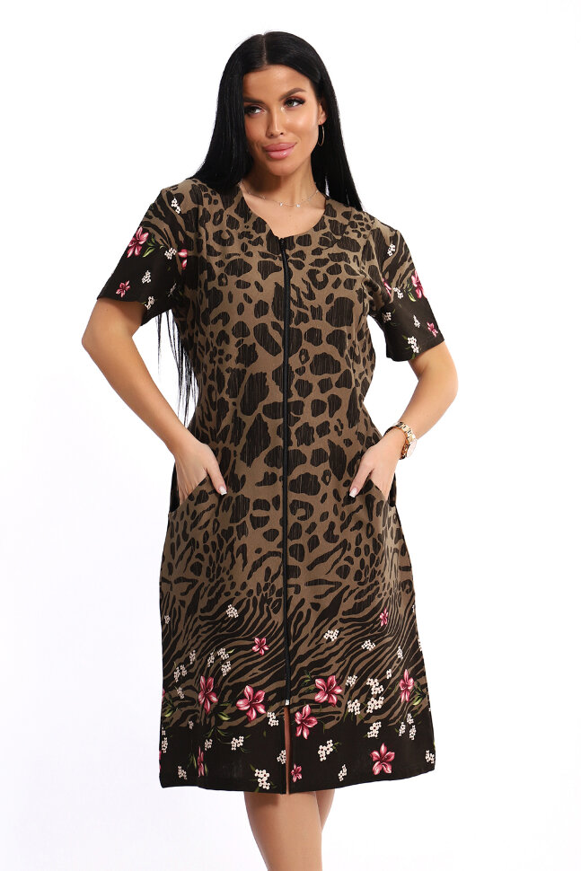 Халат Женский ЕХЛ-1050 коричневый