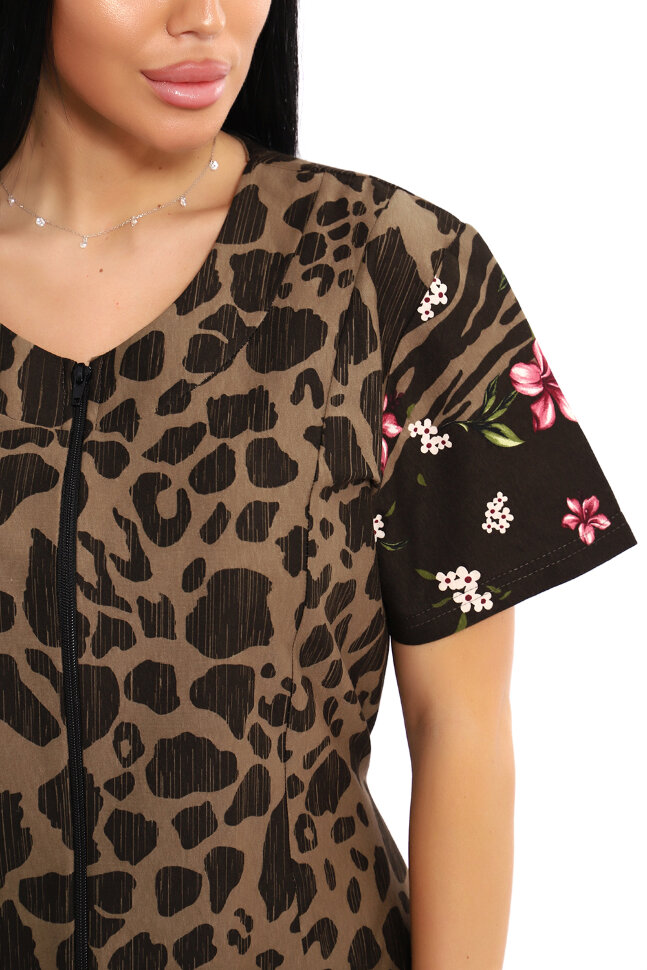 Халат Женский ЕХЛ-1050 коричневый