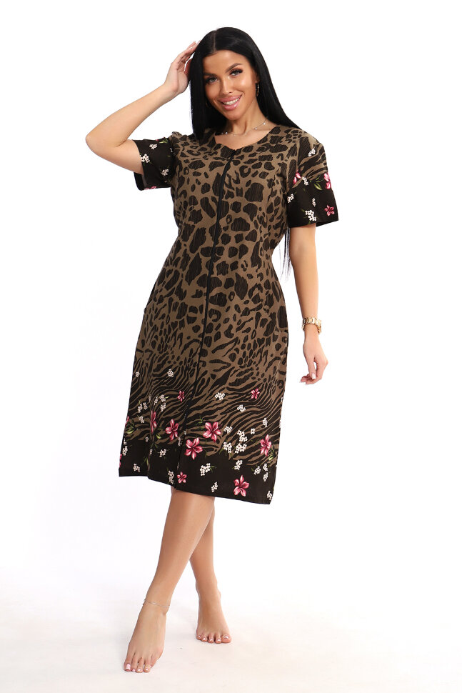 Халат Женский ЕХЛ-1050 коричневый