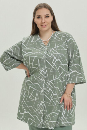 Рубашка Виктория зеленая