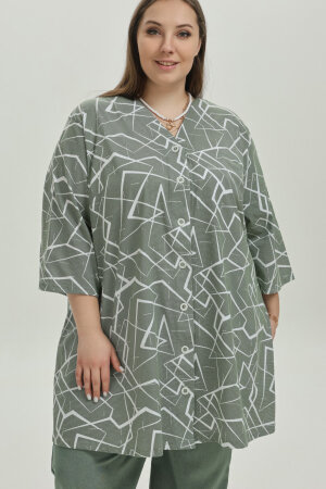 Рубашка Виктория зеленая