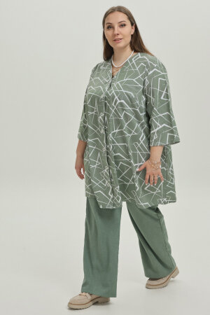 Рубашка Виктория зеленая