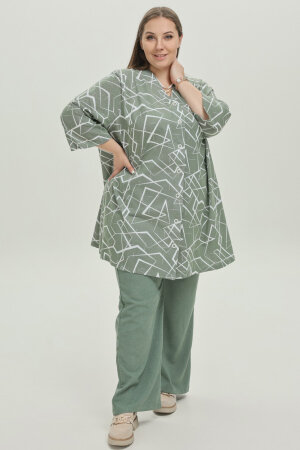 Рубашка Виктория зеленая