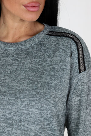 Женский костюм с юбкой 31777 зеленый