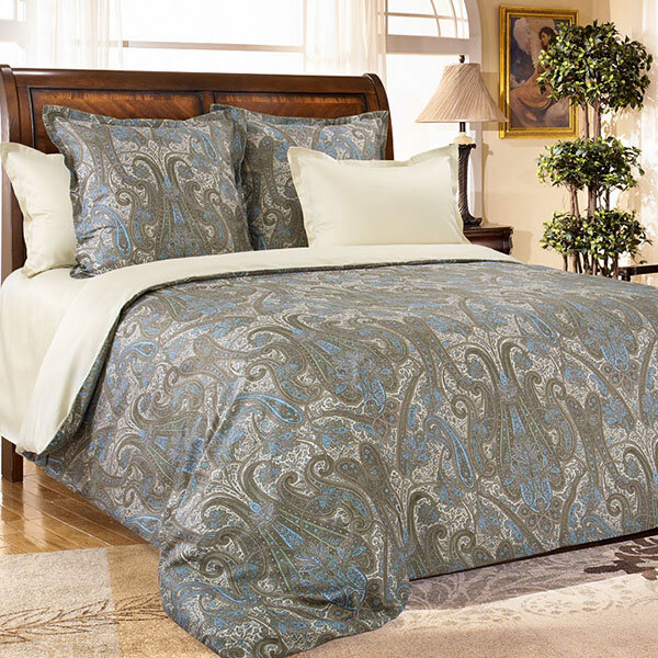 КПБ Кашмир коричневый сатин евро