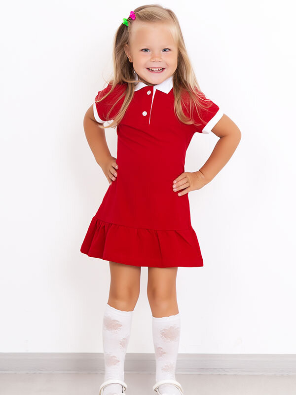 Платье детское Полина (красное)
