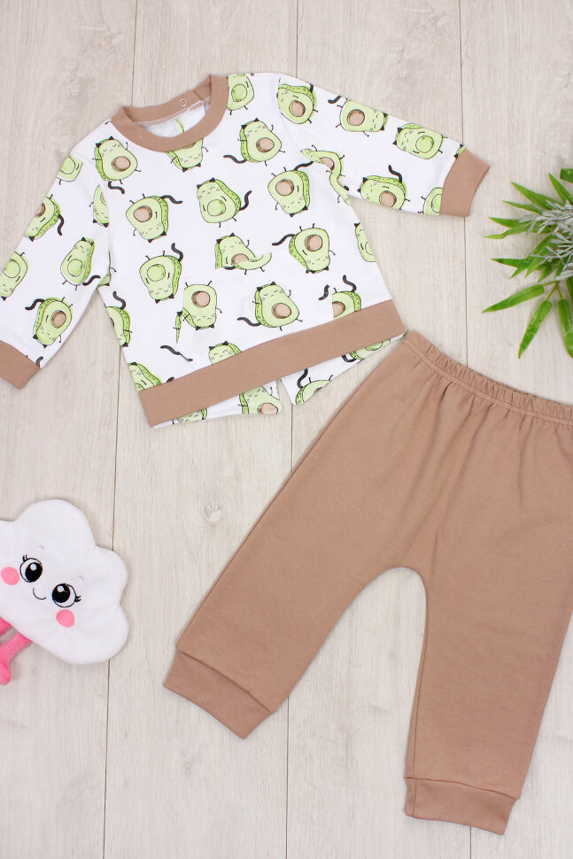 Детский костюм с брюками арт. КС авокадо