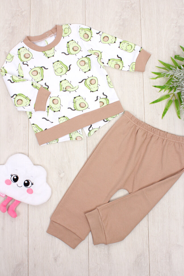 Детский костюм с брюками арт. КС авокадо
