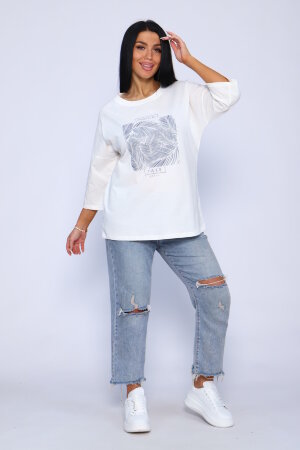 Женская туника 00006 молочный