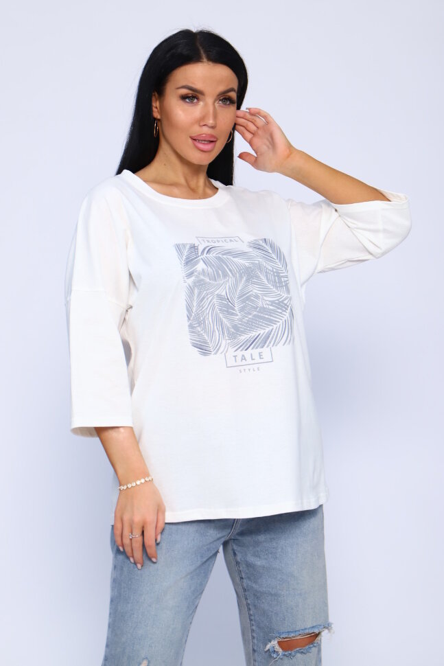 Женская туника 00006 молочный