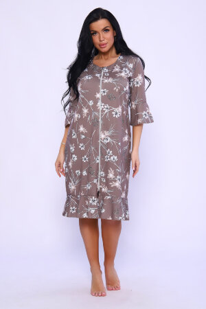 Халат Женский 71112 коричневый