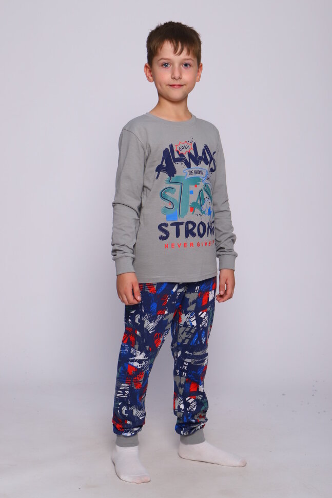 Пижама с брюками для мальчика Ребус