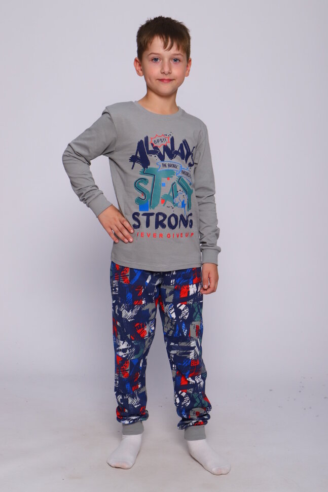 Пижама с брюками для мальчика Ребус