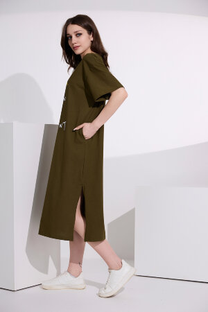 Платье женское 8341 хаки
