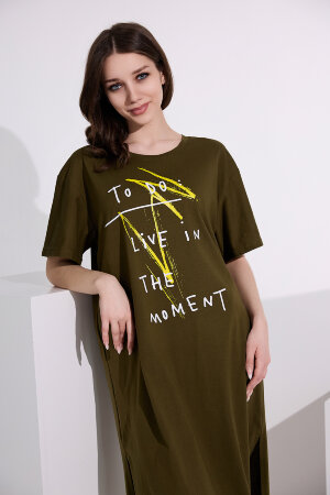 Платье женское 8341 хаки