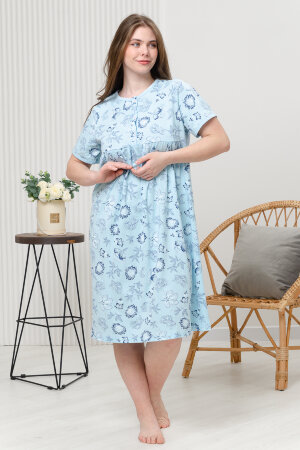 Женская ночная сорочка 42289 голубой