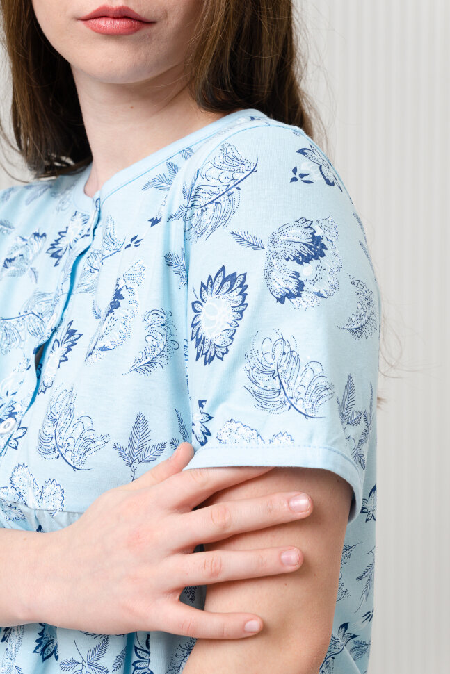 Женская ночная сорочка 42289 голубой