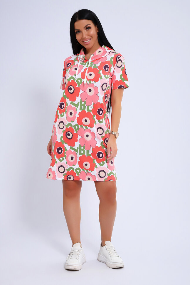 Платье женское ЕПЛ-1053 оранжевый