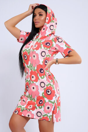 Платье женское ЕПЛ-1053 оранжевый