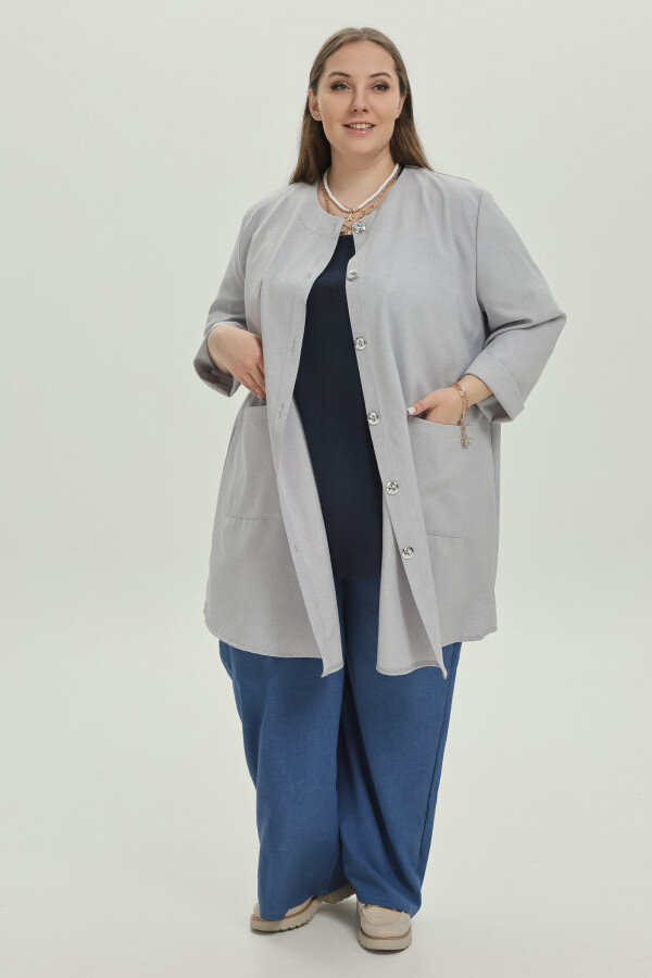 Жакет Успех светло-серый