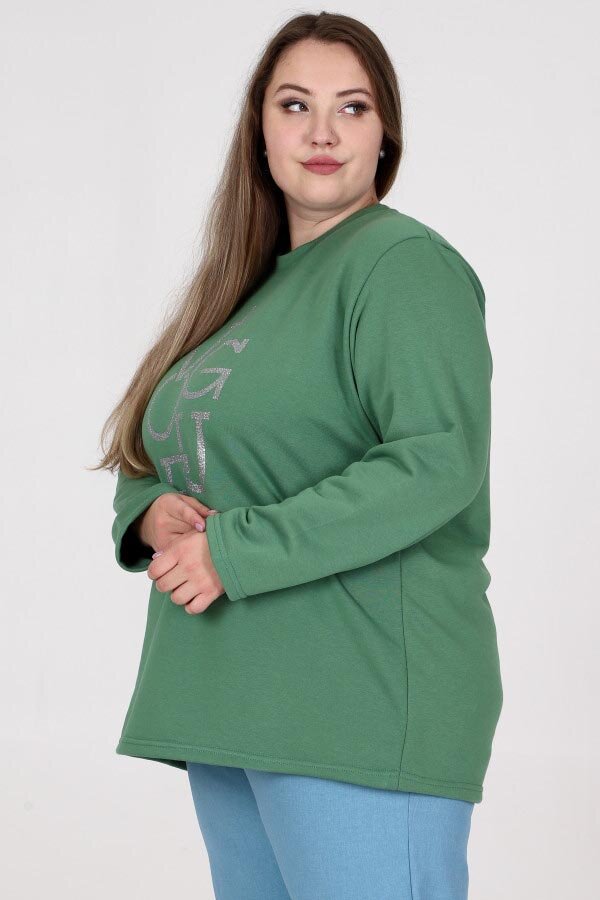 Свитшот Слайд зеленый КГЖ-06