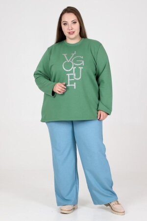 Свитшот Слайд зеленый КГЖ-06