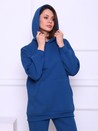 Перфект индиго толстовка худи