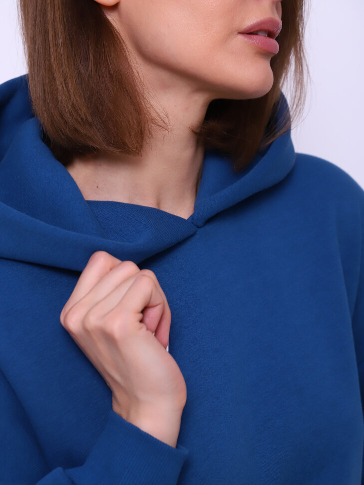 Перфект индиго толстовка худи