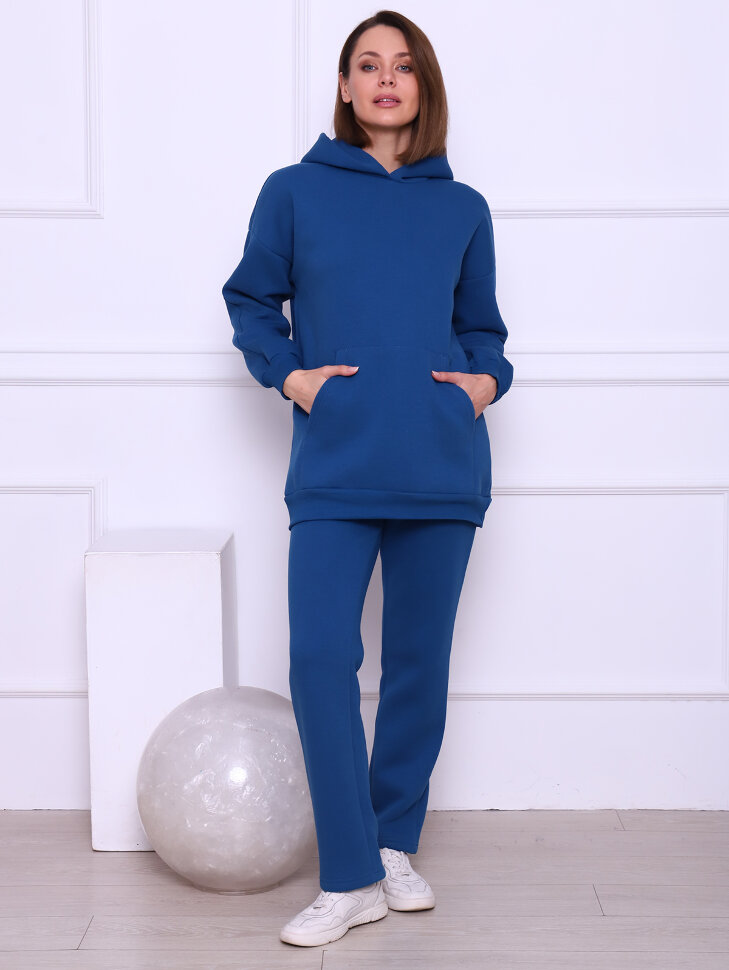 Перфект индиго толстовка худи