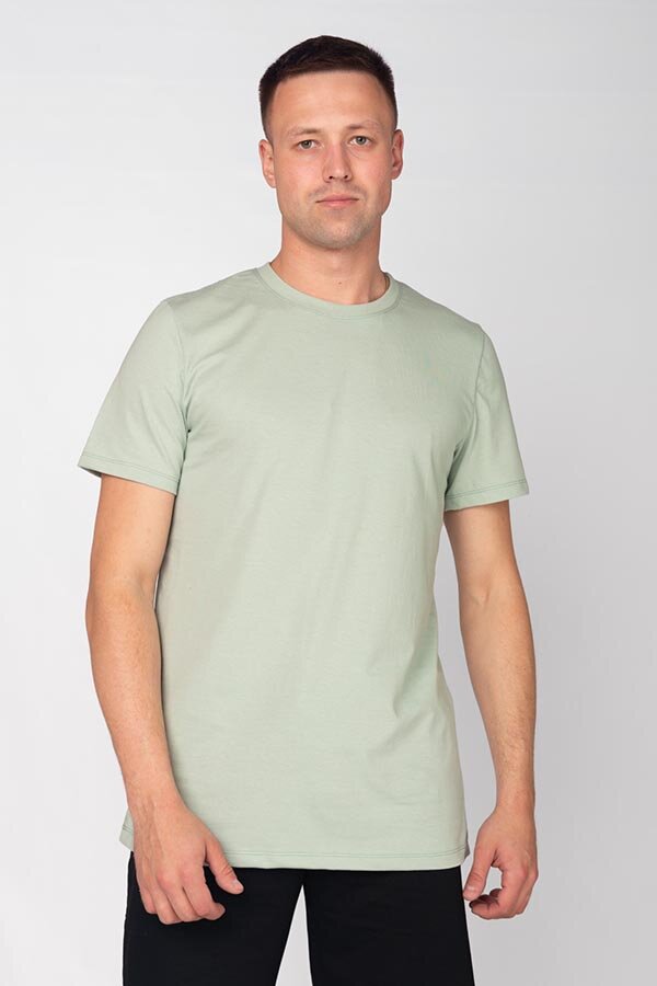 Футболка МУЖСКАЯ БАЗОВАЯ кулирка шалфей Ф-39