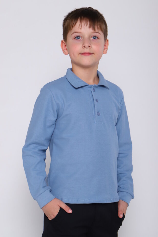 Детский джемпер для мальчика Эго длинный рукав темно-голубой