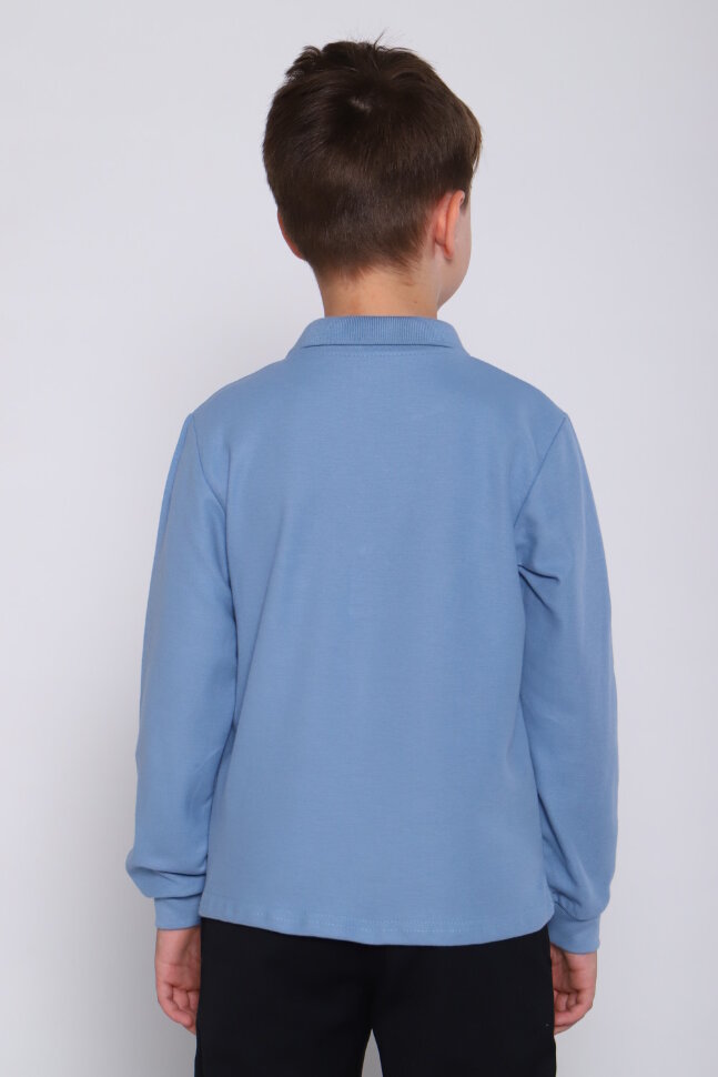 Детский джемпер для мальчика Эго длинный рукав темно-голубой